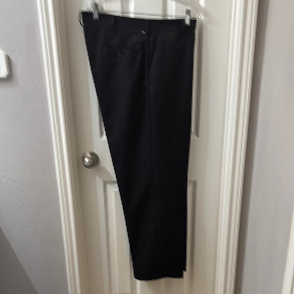 Men's Dockers black casual/dress slacks, 36x30, subtle pinstripe VGC